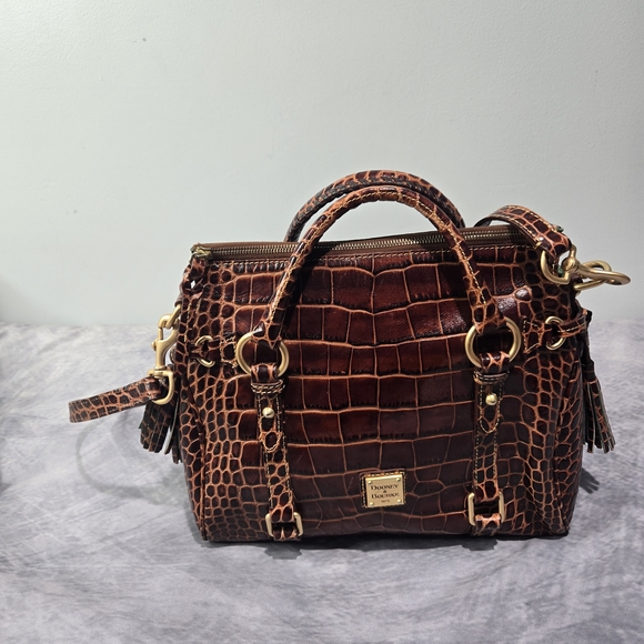 Dooney & Bourke Handbags - Dooney & Bourke Croco Fino Satchel